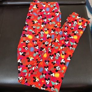Lularoe Mickey Mouse leggings OS